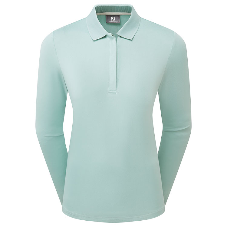 FootJoy Thermoseries Long Sleeved Polo Eucalyptus Ladies