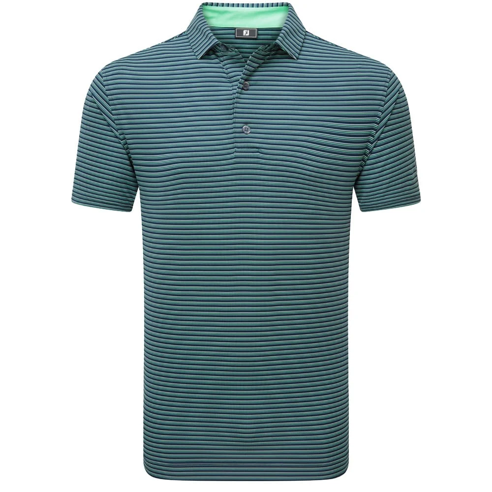 Footjoy Triple Pinstripe Lisle Polo