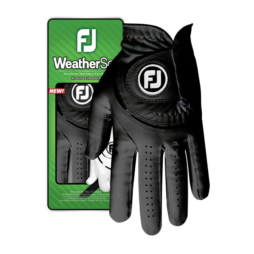 FootJoy WeatherSof All Weather Golf Glove - 66164E-001 - / M / Left Hand (Right Handed Golfer)