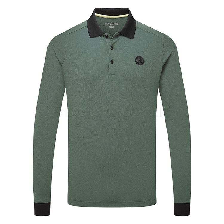 Galvin Green Concept Murdoch Long Sleeve Polo Jungle D01001598668