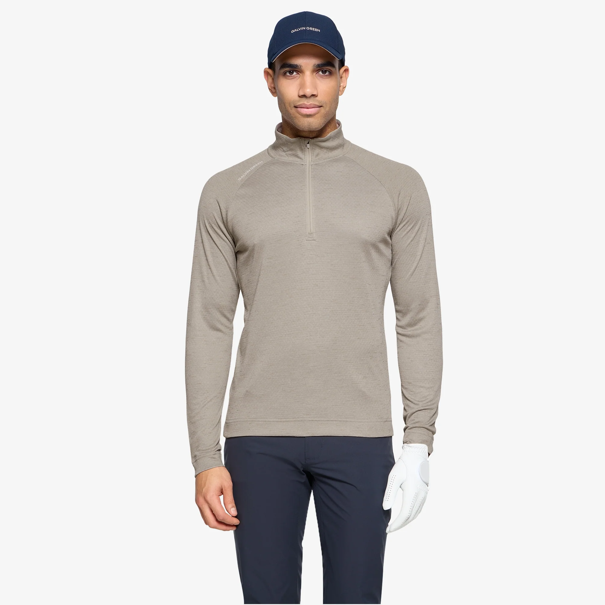 Galvin Green Dion Quarterzip Insula Melange