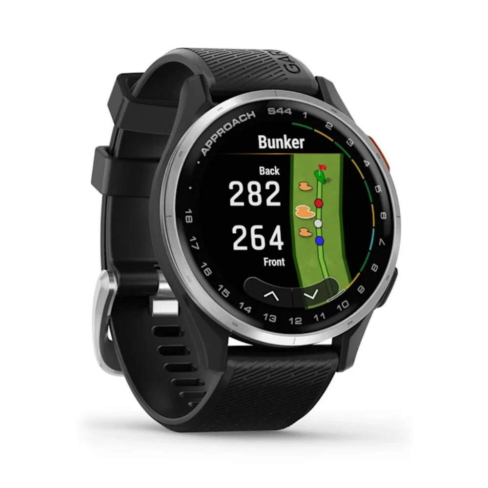 Garmin Approach S44 Aluminium Bezel Black Gps