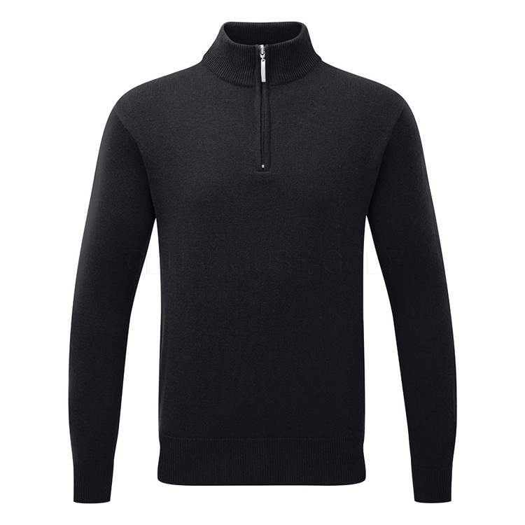 Glenmuir Coll Zip Lambswool Sweater Mkl7282zn 107a