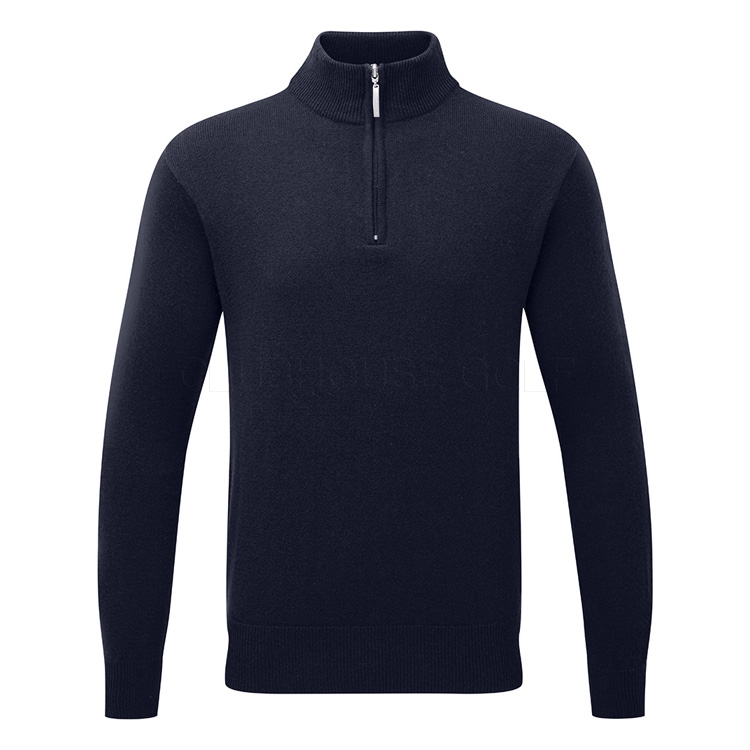 Glenmuir Coll Zip Lambswool Sweater Mkl7282zn 145c