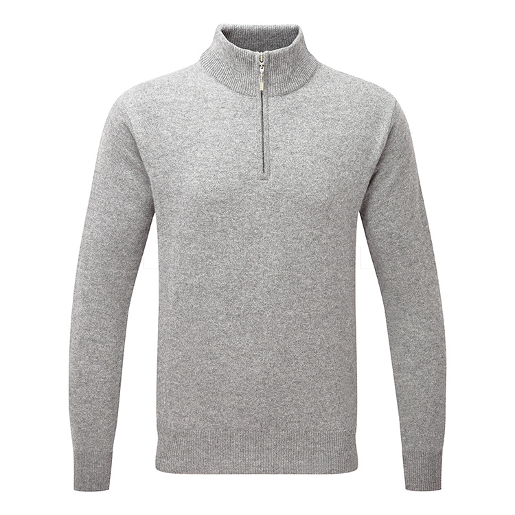 Glenmuir Coll Zip Lambswool Sweater Mkl7282zn