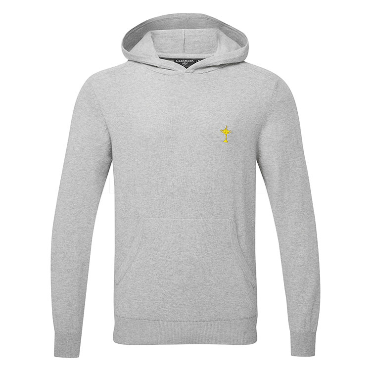 Glenmuir Crossford Cashmere Ryder Cup Hoodie Light Marl Mkc7694rn Cro