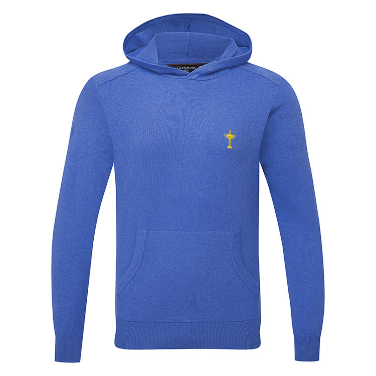 Glenmuir Crossford Cashmere Ryder Cup Hoodie Tahiti Mkc7694rn Cro