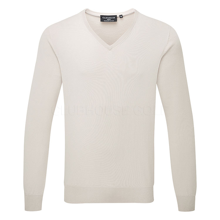 Glenmuir Eden V Neck Cotton Sweater Mkc6884vn Ede