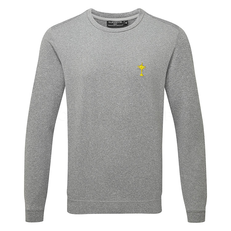 Glenmuir Fraser Ryder Cup Crew Neck Sweater Light Marl Mf7722cn Fra