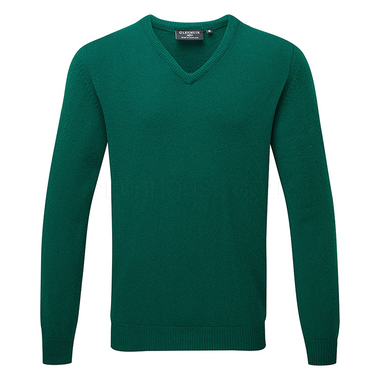 Glenmuir Lomond V Neck Lambswool Sweater Bottle Mkl5900vn Lom