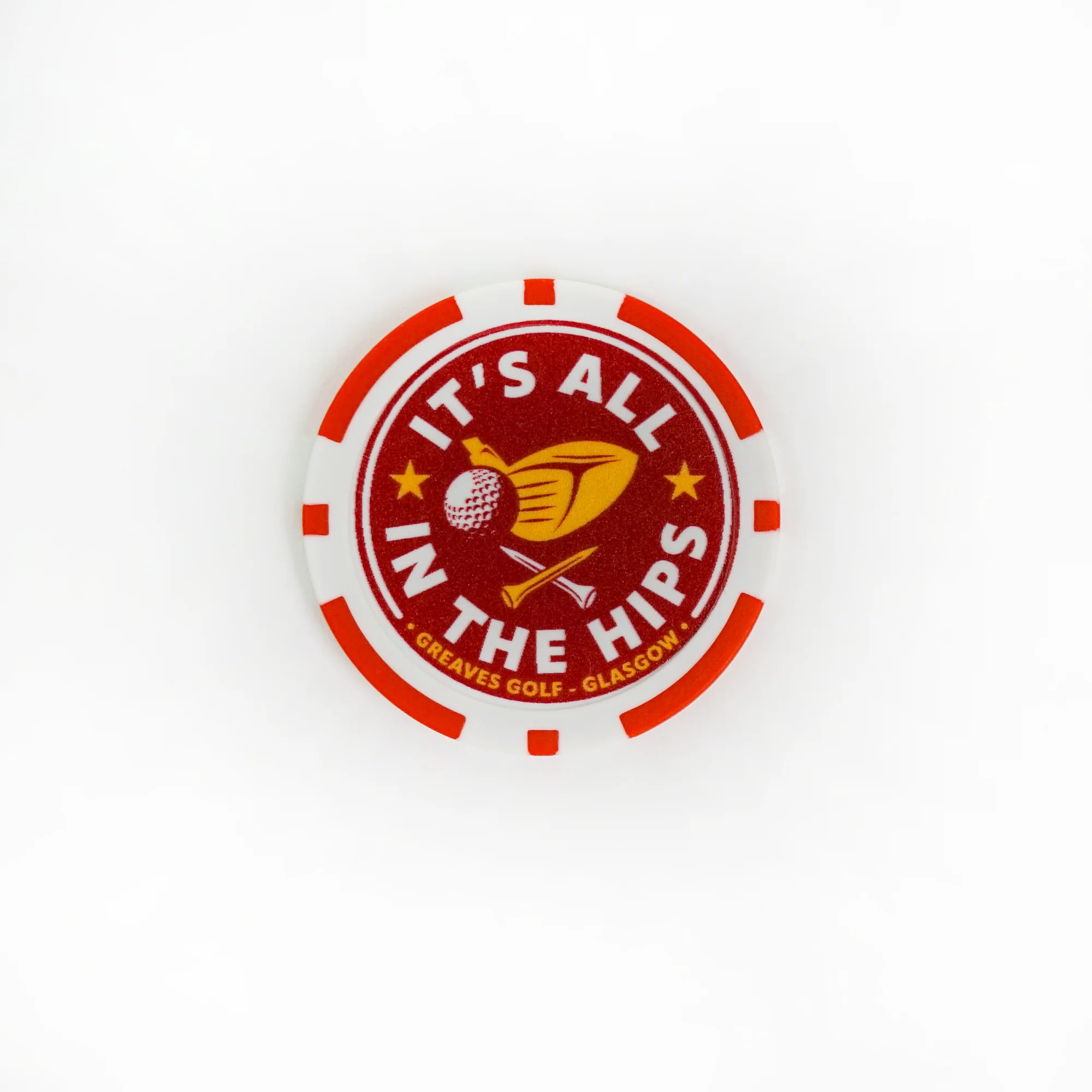 Greaves Golf It's All In The Hips Monaco Pokerchip Ball Marker - / One Size