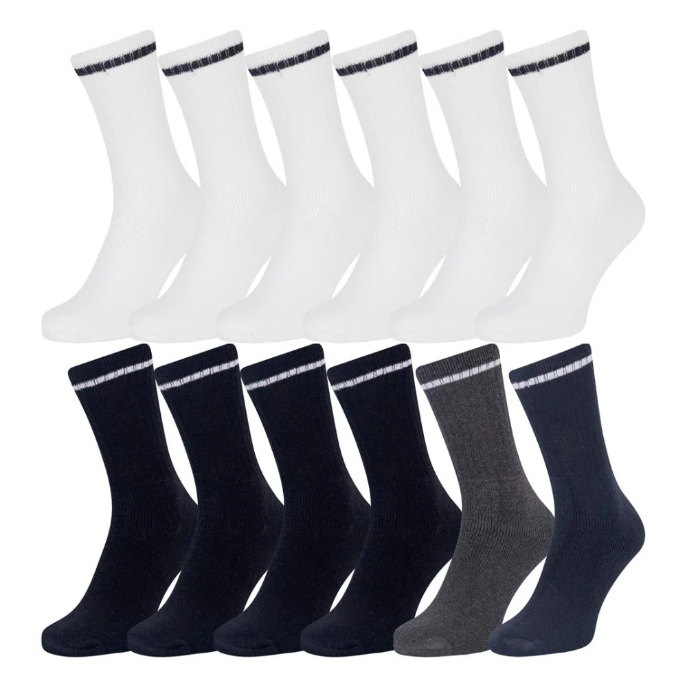 Iron Mountain Crew Sport Socks 12 Pairs
