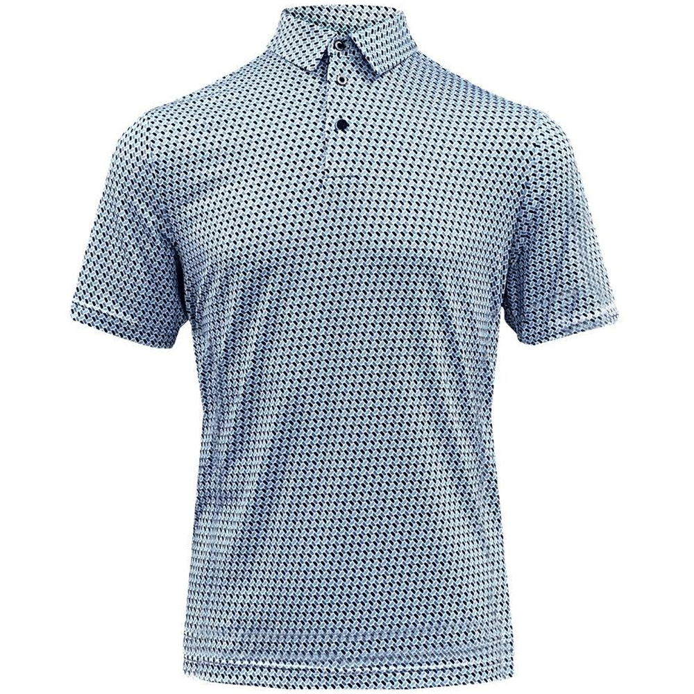 Island Green 2026 All Over Geo Print Polo