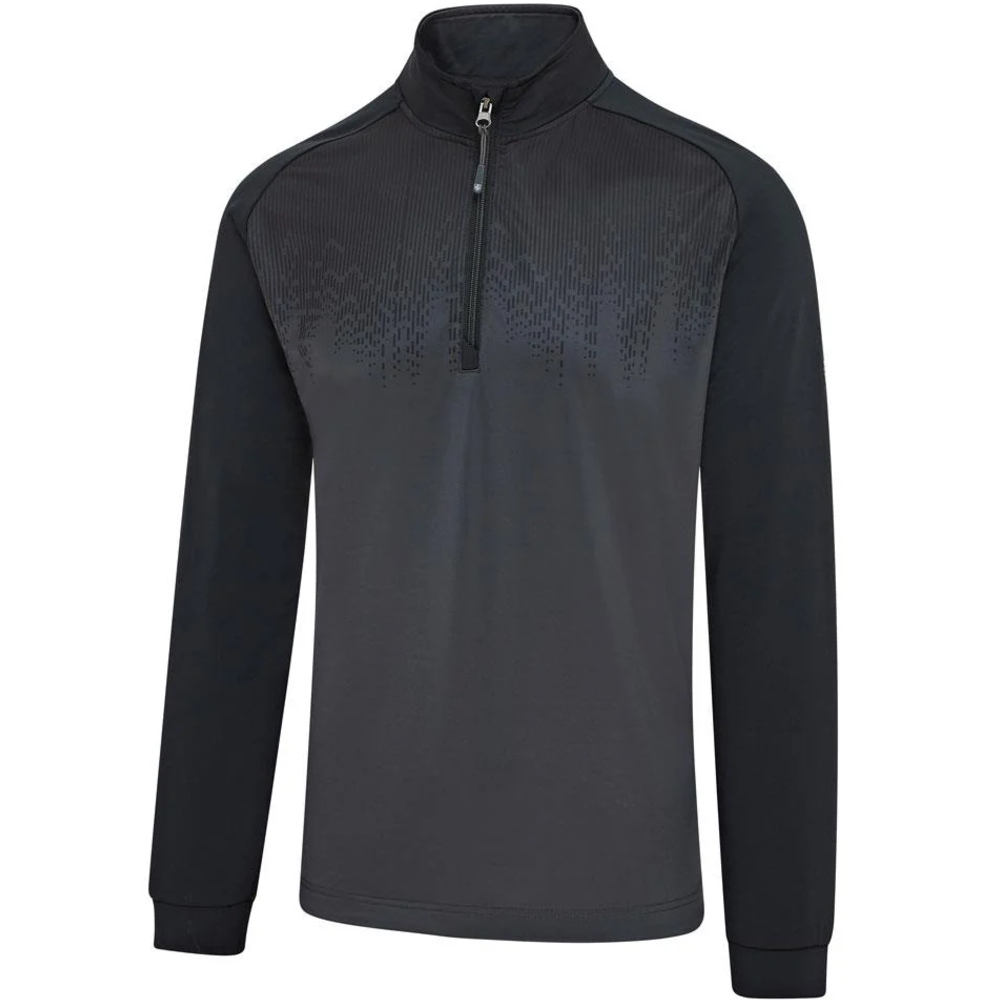 Island Green 2026 Gradient Print Zip Midlayer Pullover