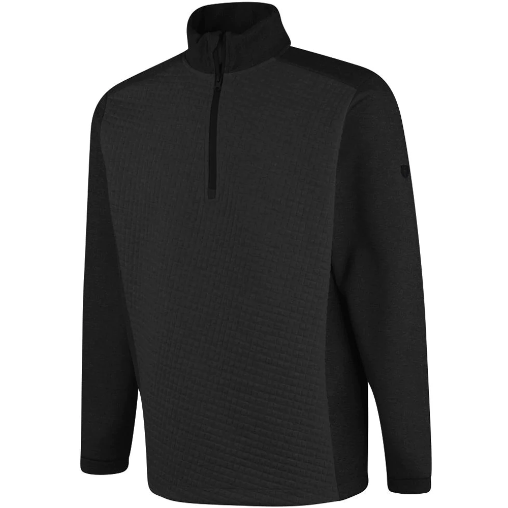Island Green Jacquard Knit Zip Pullover