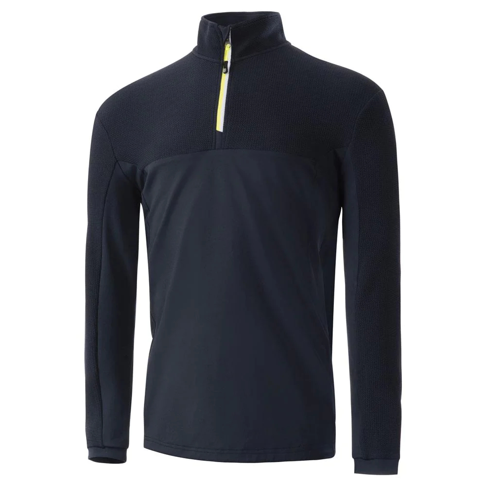 Island Green Panelled Zip Midlayer Pullover