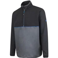 Island Green Ribbed Yoke Zip Jumper