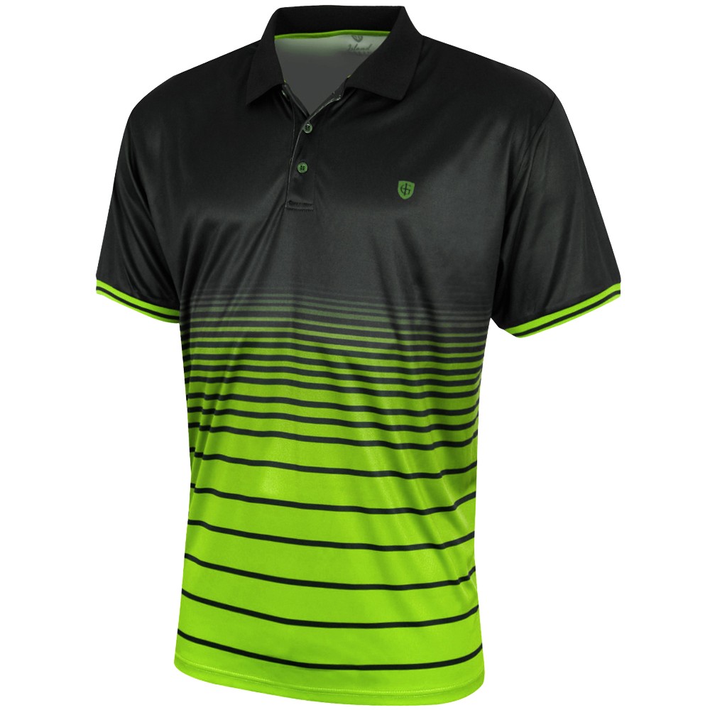 Island Green Sublimated Stripe Polo