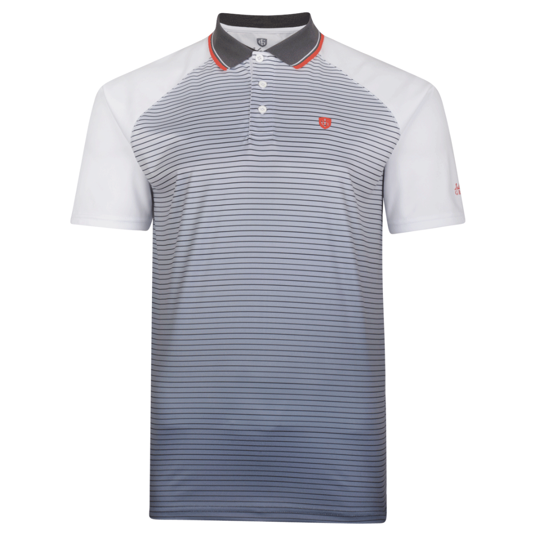 Island Green Sublimation Stripe Polo