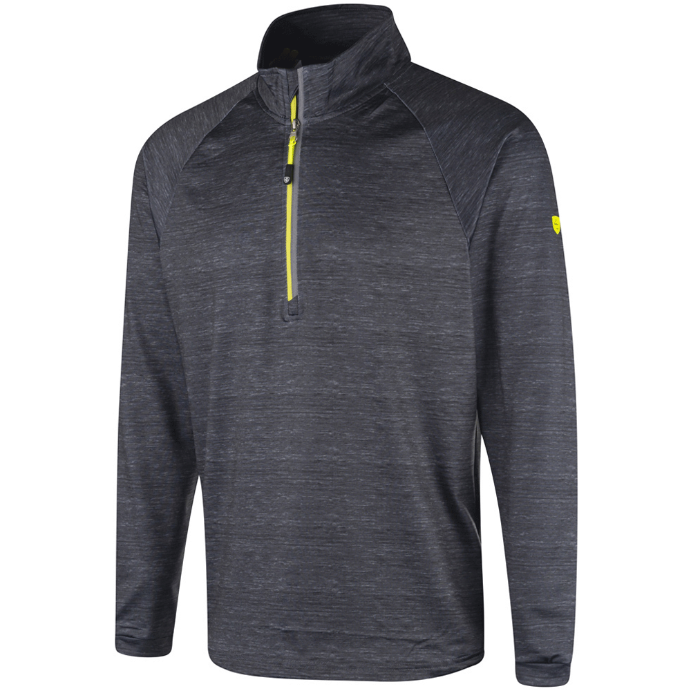 Island Green Tech Chest Print Zip Pullover