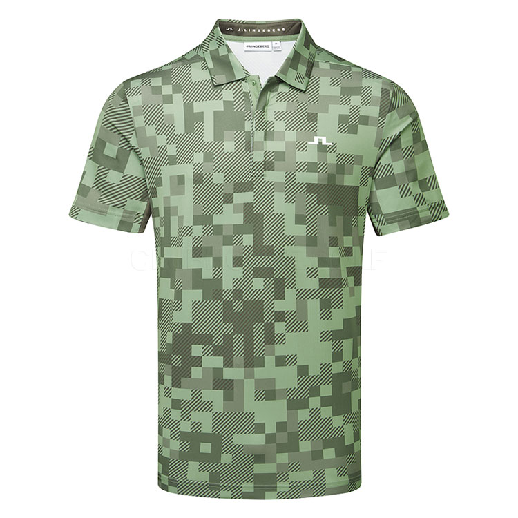 J.Lindeberg Dario Tour Print Polo Gmjt15902 M554