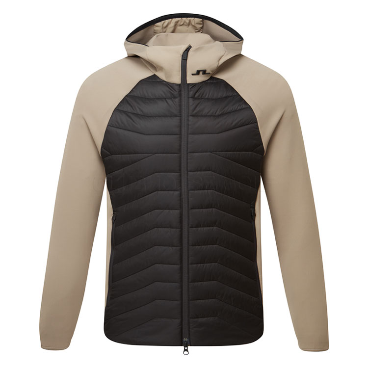 J.Lindeberg Heyden Quilt Hooded Wind Jacket Brindle Bmow16467 U144 Hybrid