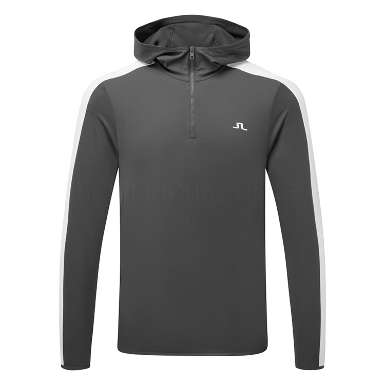 J.Lindeberg Tech Zip Hoodie Asphalt Gmjs16863 W015