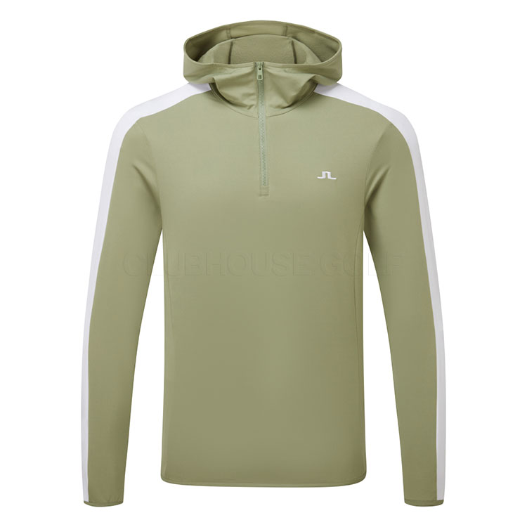 J.Lindeberg Tech Zip Hoodie Oil Gmjs16863 M311
