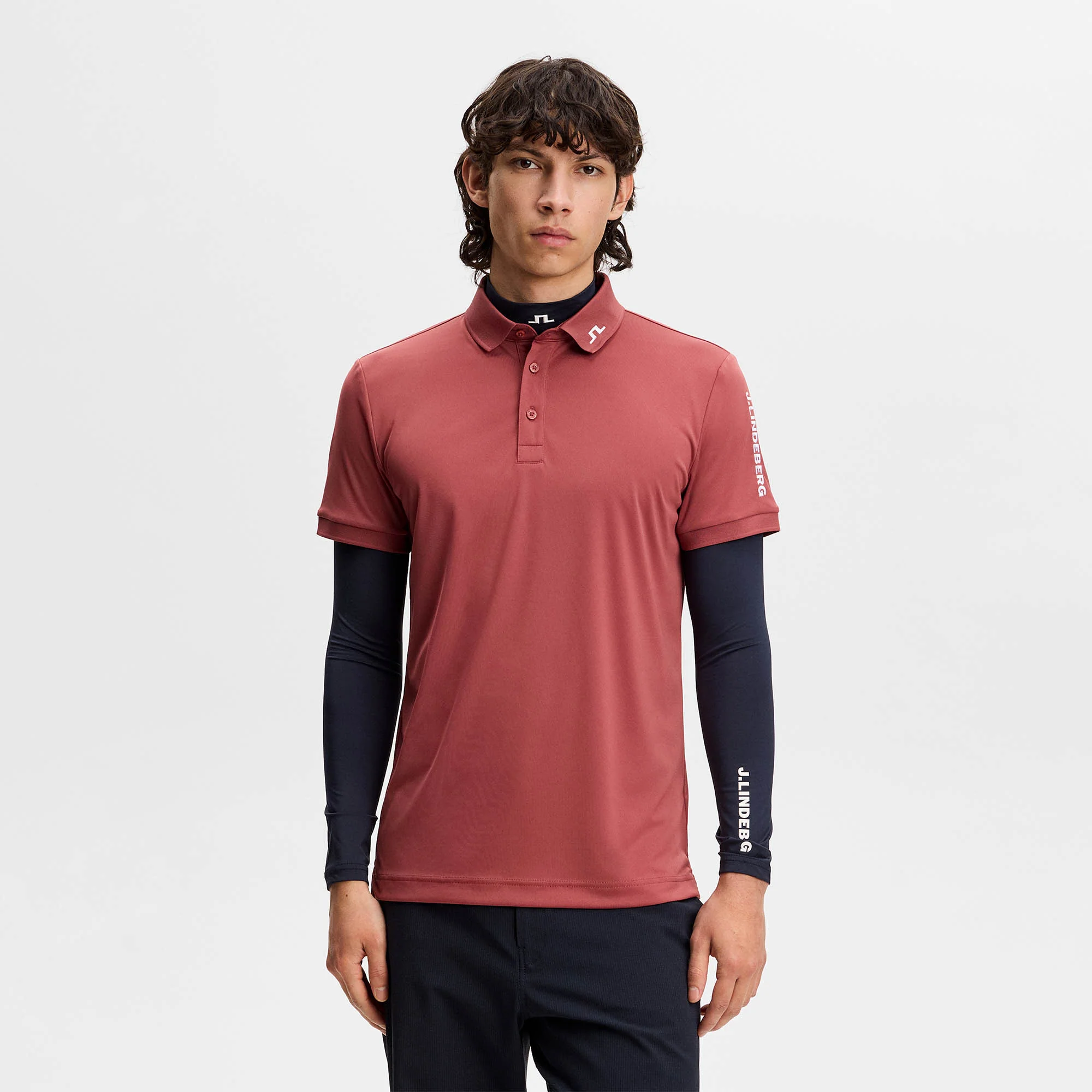 J.Lindeberg Tour Tech Polo Apple Butter 2x