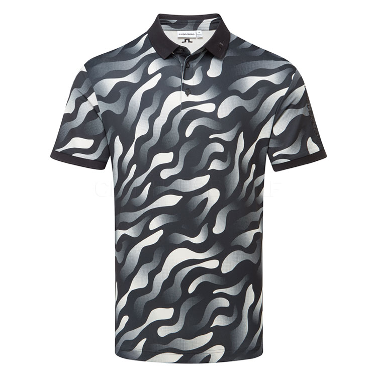 J.Lindeberg Tour Tech Print Polo Bunker Fade Gmjt14652 W125