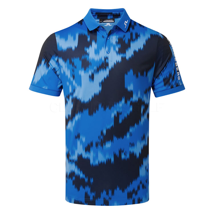 J.Lindeberg Tour Tech Print Polo Warp Sonic Gmjt13043 O557