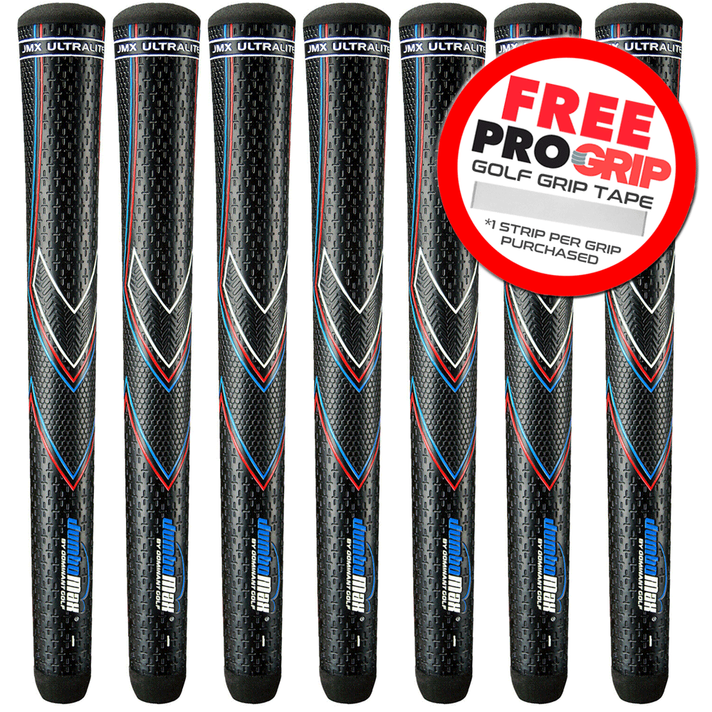 Jumbomax ULTRALITE® GOLF GRIPS +FREE GRIP TAPE