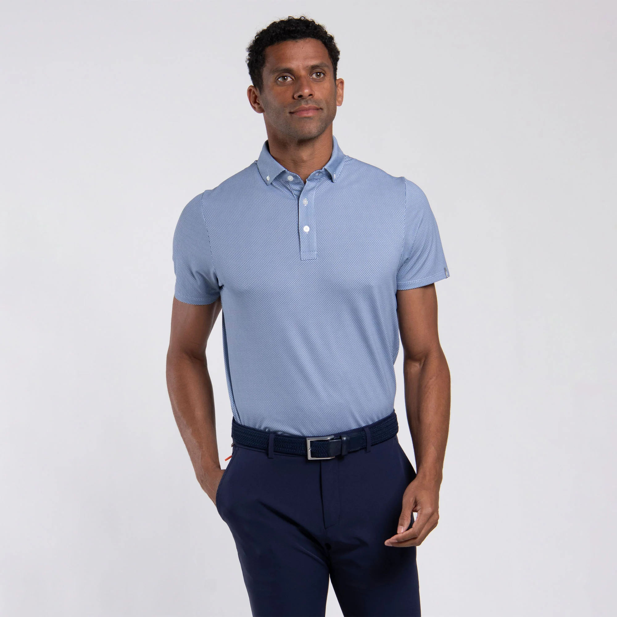 Kjus Lance Printed Polo Maritime