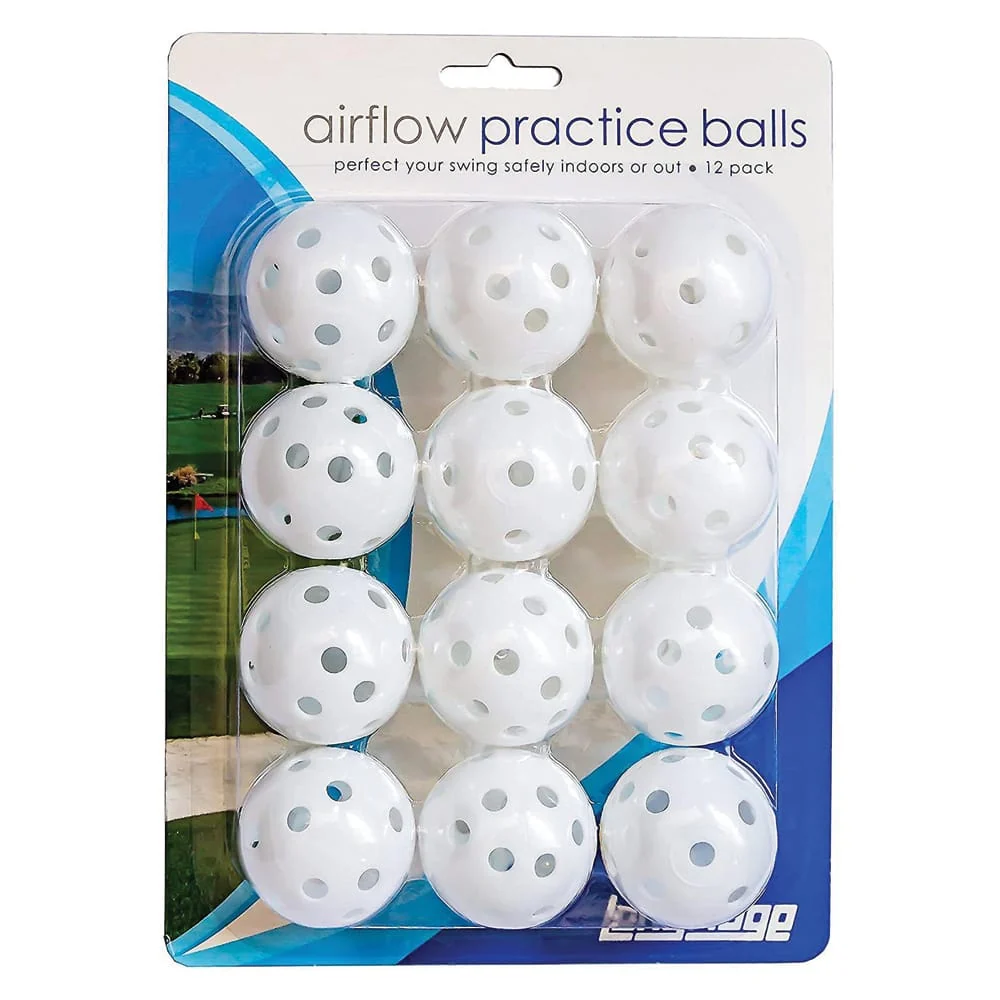 Longridge Airflow Golf Practice Balls - 12 Pack