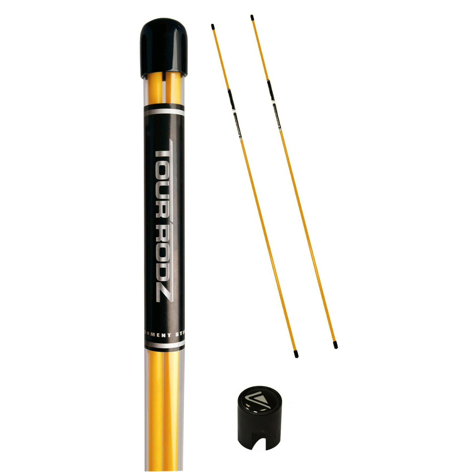 Longridge RODZ GOLF ALIGNMENT STICKS X 2 - YELLOW