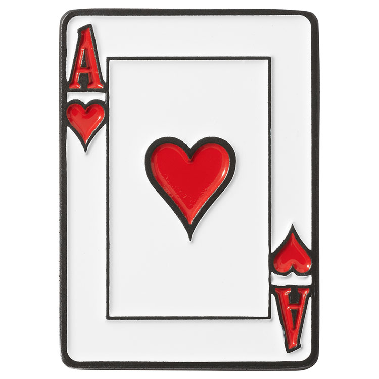 Luna Links Ace Of Hearts Golf Ball Marker