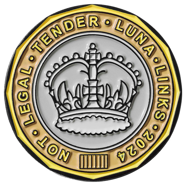 Luna Links Coin Golf Ball Marker