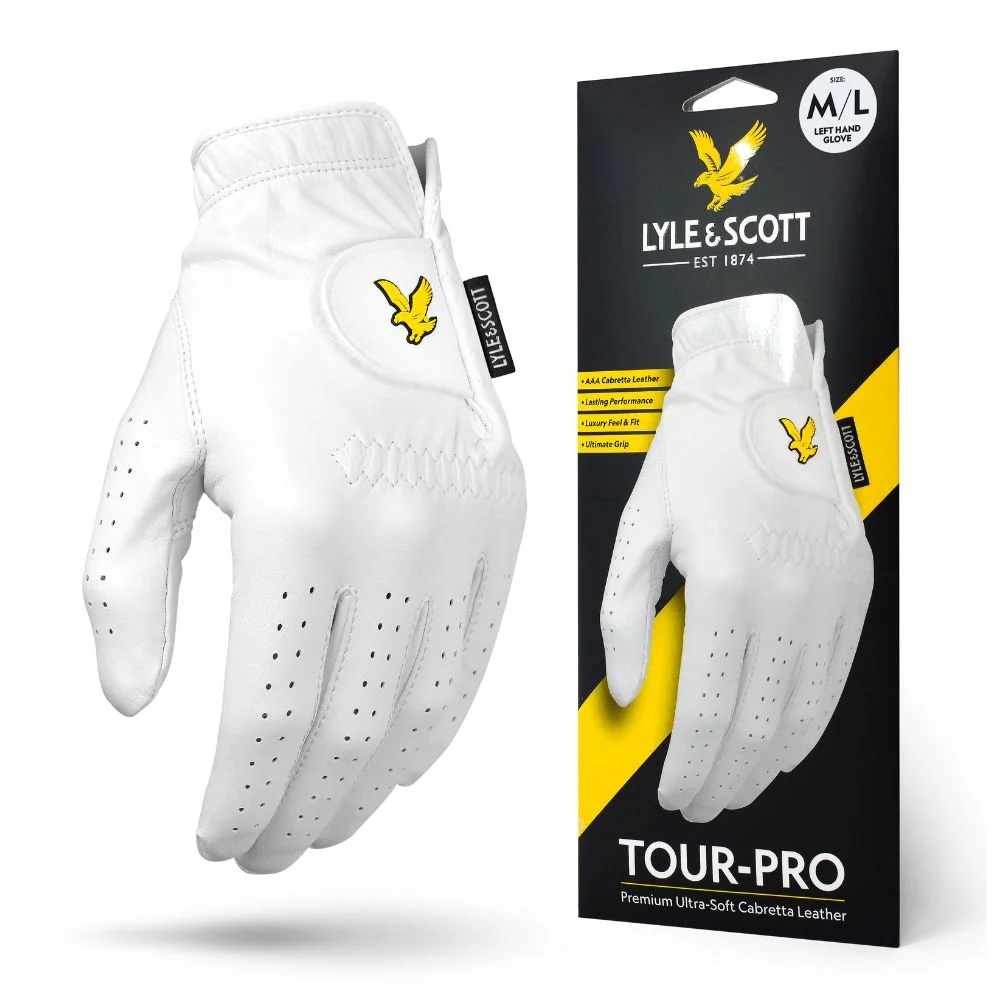 Lyle & Cabretta Leather Golf Glove - M / Left Hand (Right Handed Golfer)