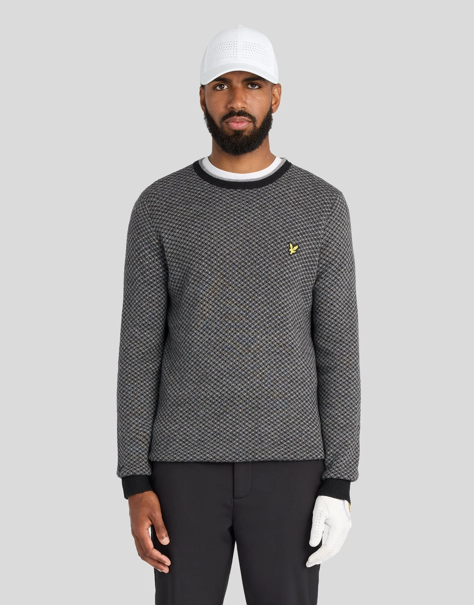 Lyle & Scott Cashmere Blend Crew Neck Jumper Jet