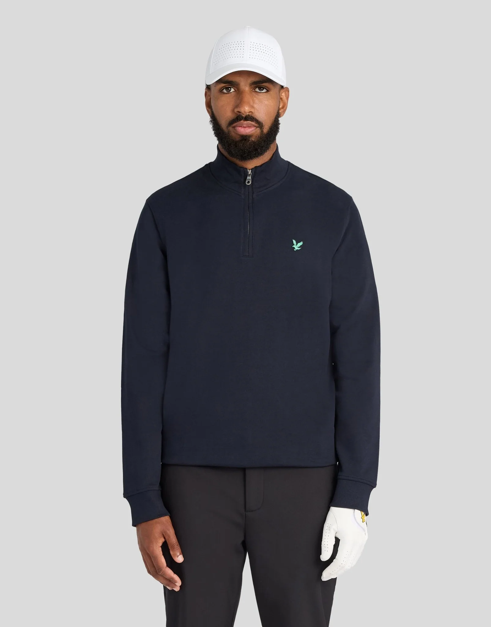 Lyle & Scott Eagle Cotton Zip Midlayer In