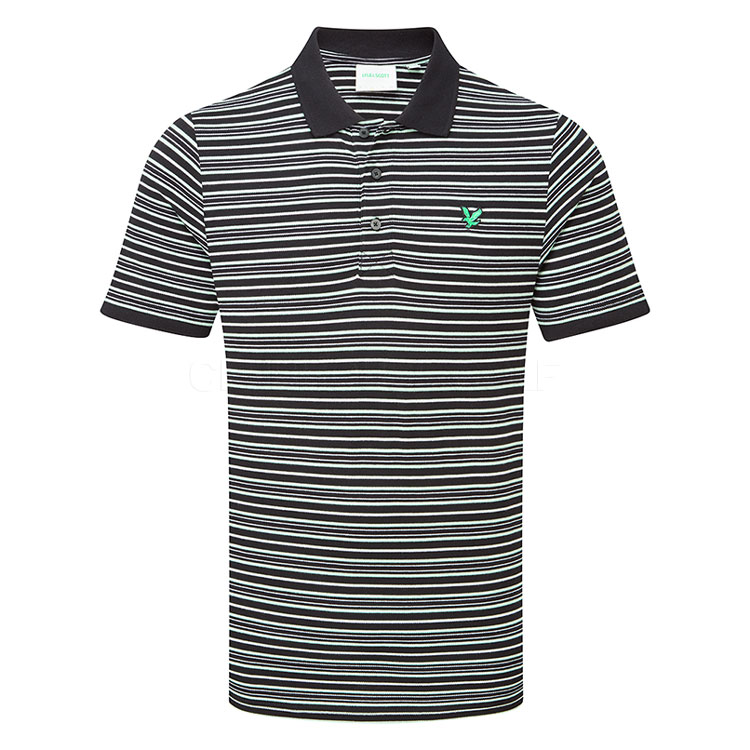 Lyle & Scott Eagle Striped Polo Sea Breeze Subtle Sp2011votg Y634