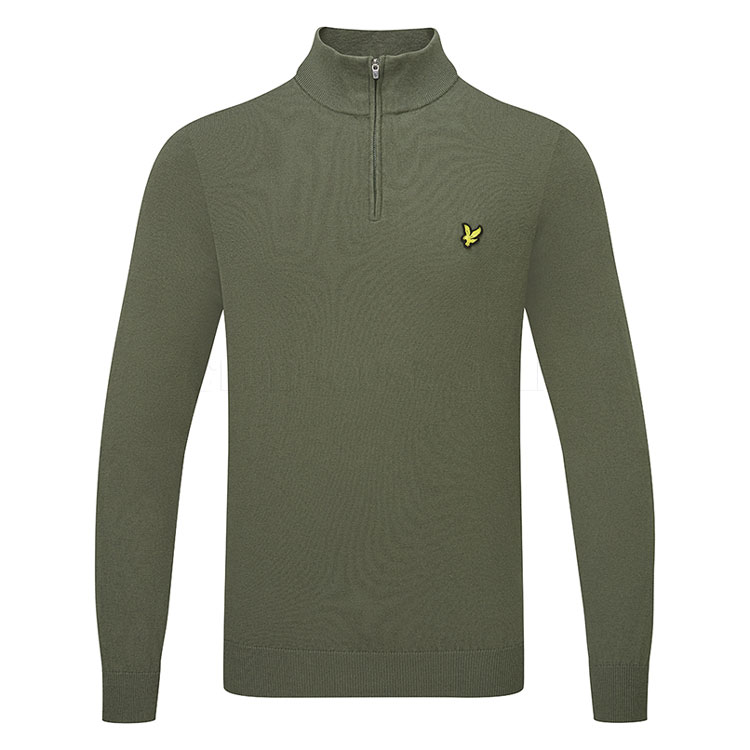 Lyle & Scott Knitted Zip Sweater Cactus Kn2460