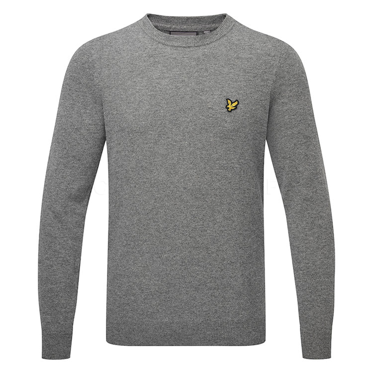 Lyle & Scott Lambswool Crewneck Sweater Mid Kn2290g T28