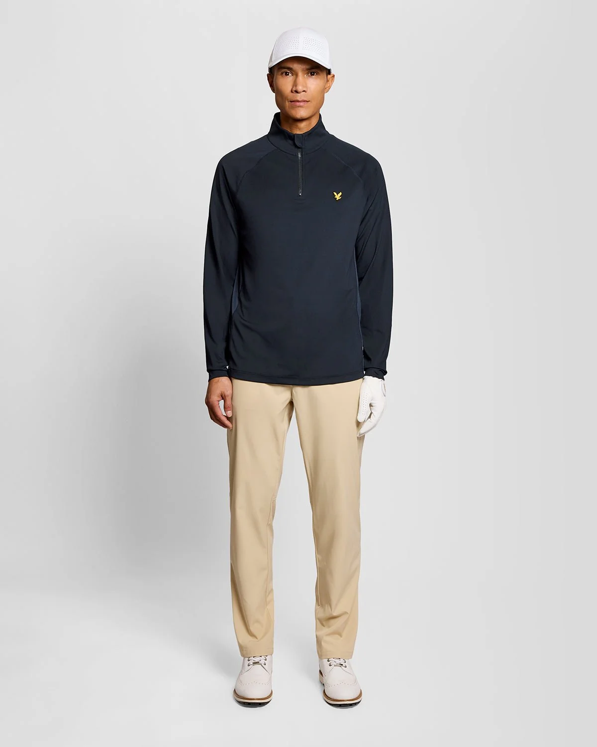 Lyle & Scott Mesh Panelled Midlayer In