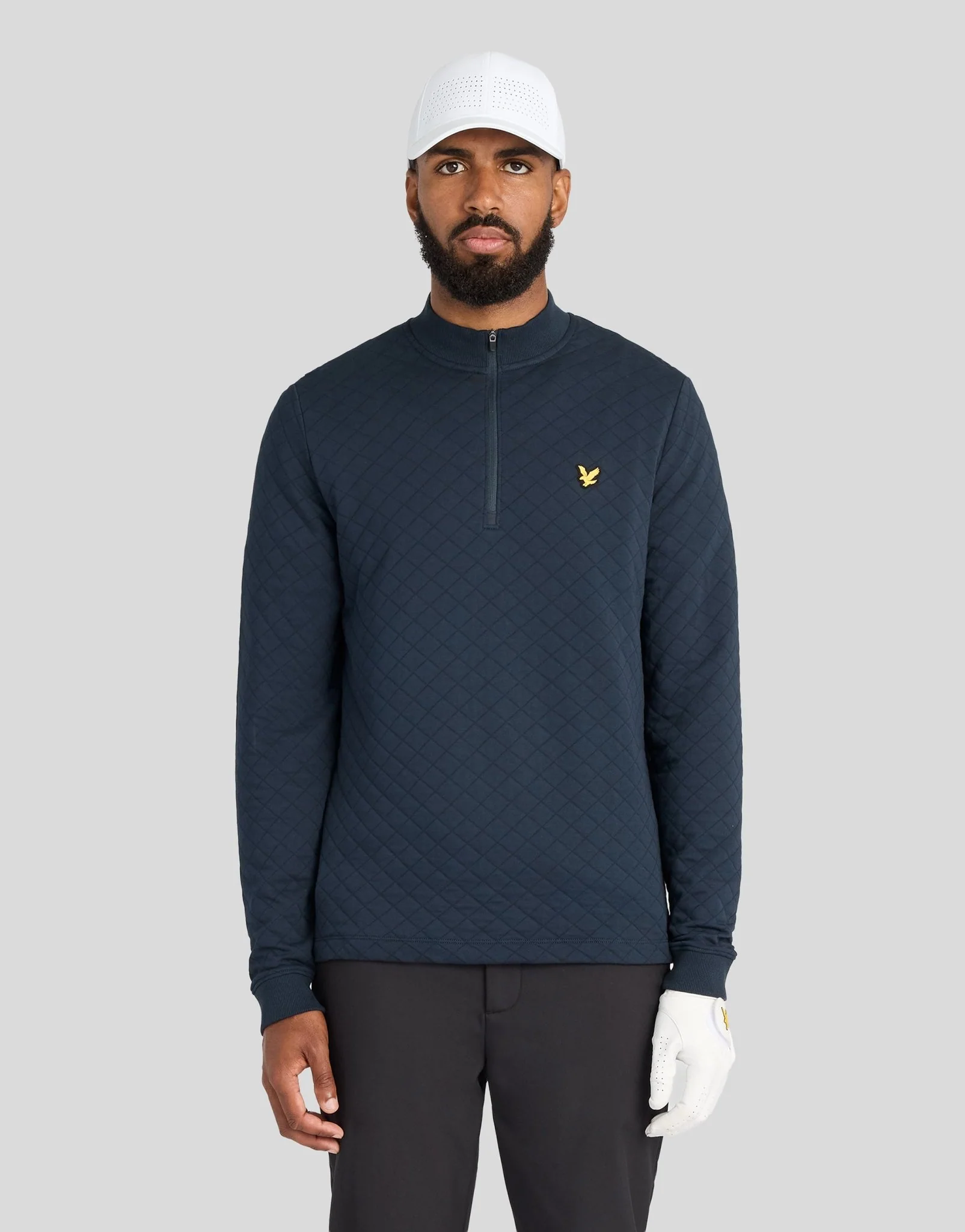 Lyle & Scott Quilted Zip Midlayer Dark