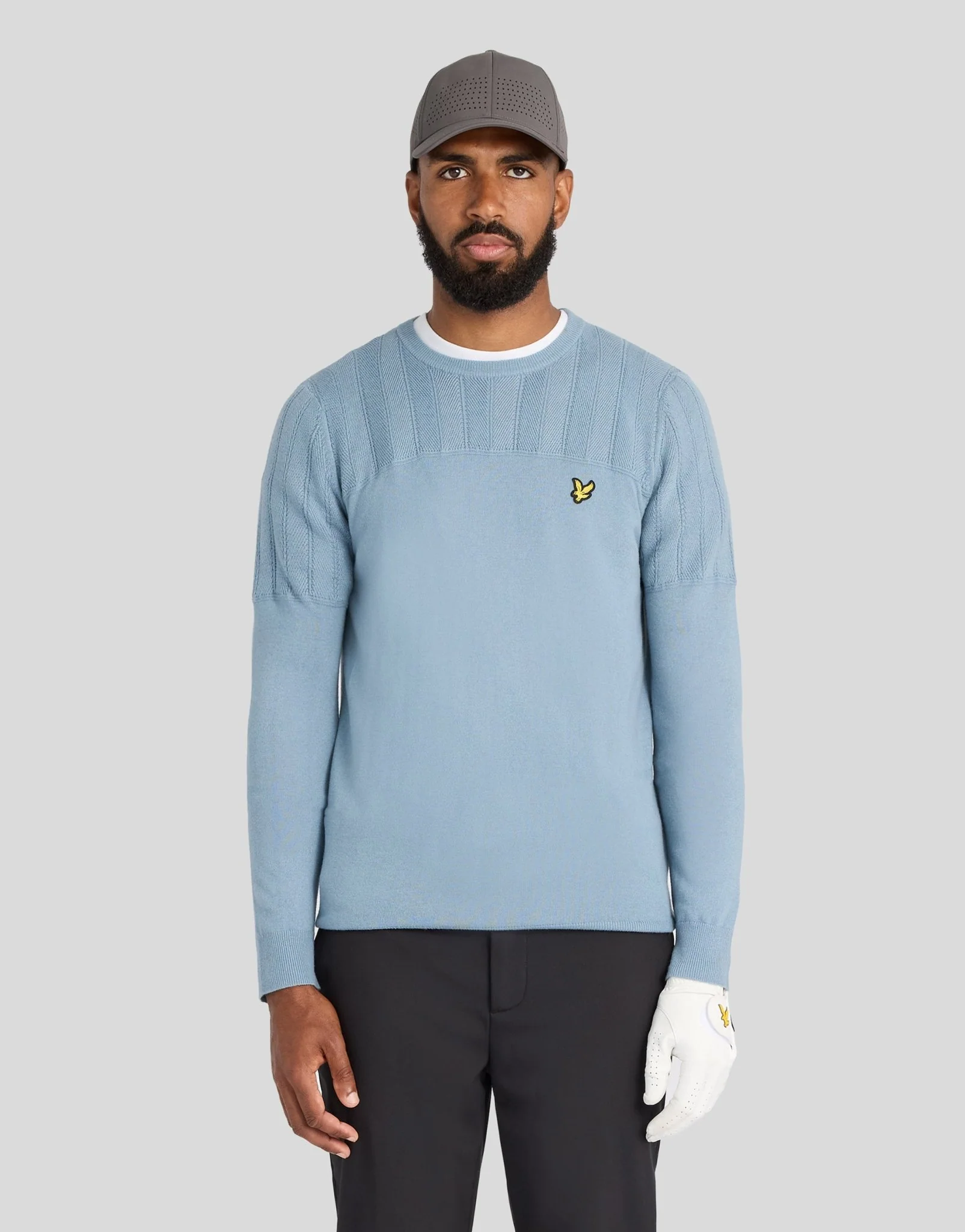 Lyle & Scott Texture Block Crew Neck Jumper