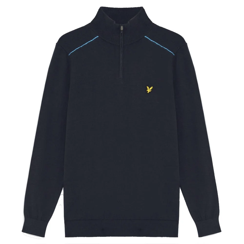 Lyle & Scott Tipped Quarterzip Jumper