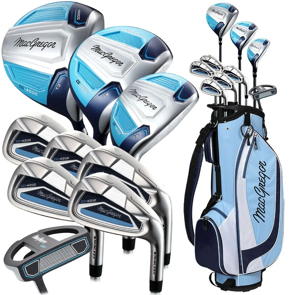 MacGregor CG4000 10-Piece Cart Bag Package Set - Ladies Light / Left Hand / Ladies