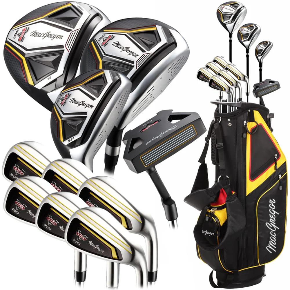 Macgregor V-Foil Speed 11-Piece Cart Bag Package Set - Steel