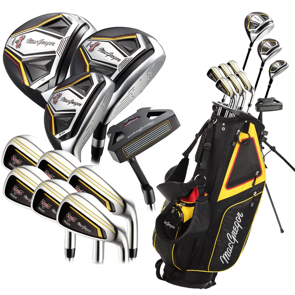 Macgregor V-Foil Speed 11-Piece Stand Bag Package Set - Steel